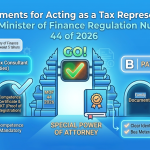 Requirements for Acting as a Tax Representative under Minister of Finance Regulation Number 44 of 2026