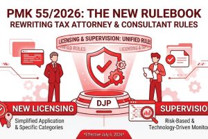 PMK 55/2026 rewrites the licensing and the supervision of tax consultants and of other parties who act as attorney of a taxpayer